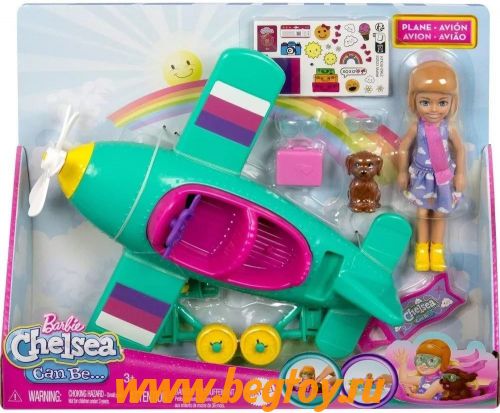 Набор игровой Barbie на самолете HTK38