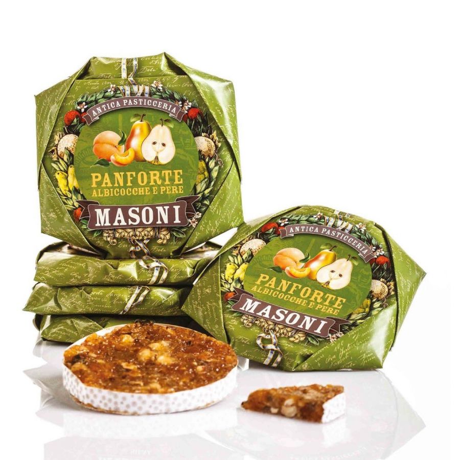 Панфорте Абрикос и Груша Masoni, 250 г; Panforte Albicocca e pera 250 g