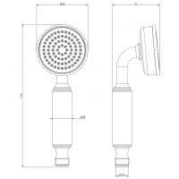 Лейка душевая Gessi Venti20 65154 схема 2