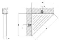 Gessi Eleganza Полка для душа 46461 схема 2
