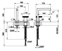 Смеситель для раковины Gessi Anello 63315 схема 2