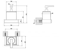 Gessi Eleganza Диспенсер для жидкого мыла 46413 схема 2