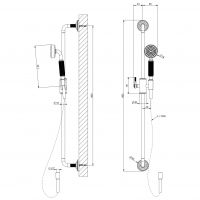 Душевой комплект Gessi Venti20 65144 схема 2