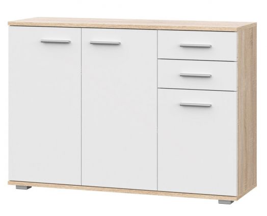 Комод КД-3 FUN Белый/Дуб Сонома