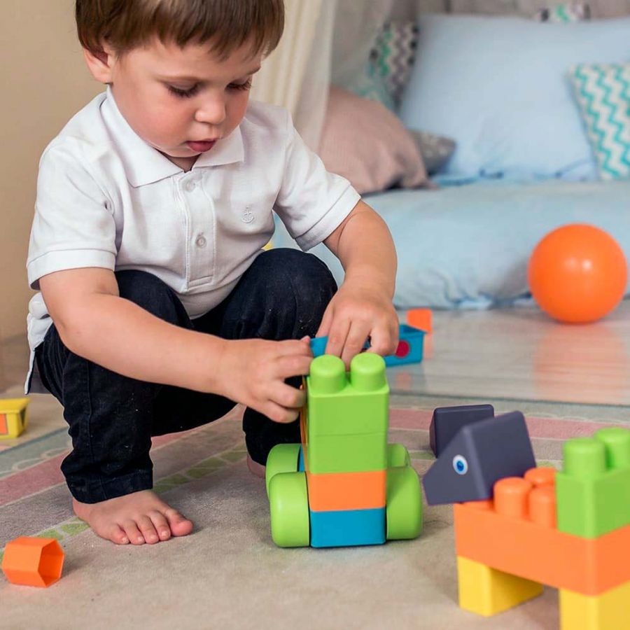 Мягкий конструктор для малышей "Зоопарк" КНОПА