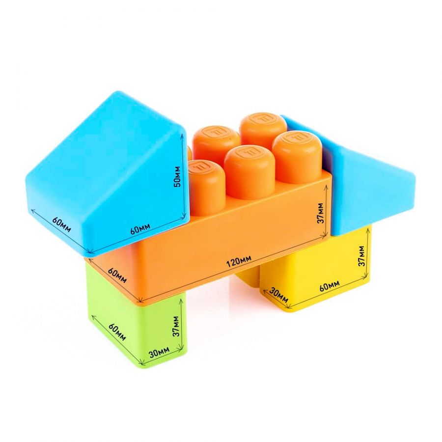 Мягкий конструктор для малышей "Ферма" КНОПА