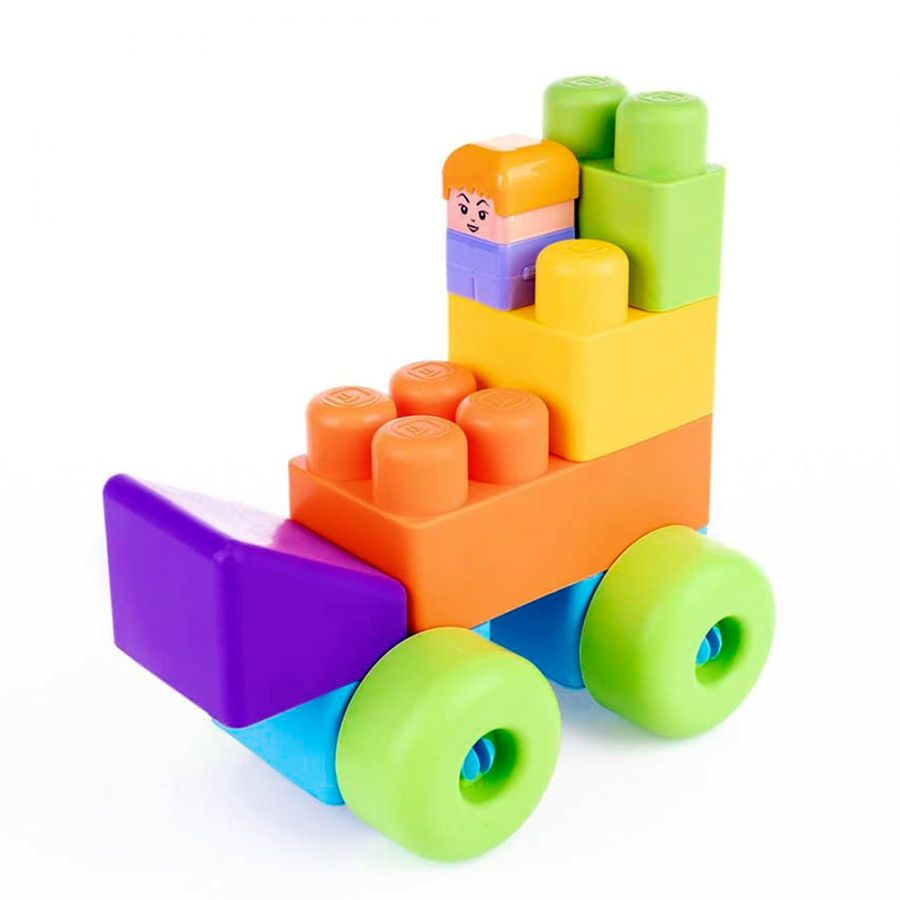 Мягкий конструктор для малышей "Автопарк" КНОПА