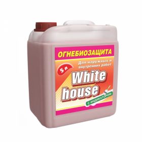 Огнебиозащита White House 10л с Индикатором для Внутренних и Наружных Работ / Вайт Хаус Огнебиозащита.