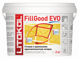 Затирочная Смесь Litokol Fillgood EVO 2кг F.100 Bianco Assoluto, Готовая к Применению Однокомпонентная Полиуретановая / Литокол.