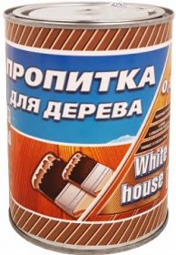 Пропитка для Дерева White House 2.4л Бесцветная, Полуматовая, Алкидная с Антисептиком, Матовая для Внутренних и Наружных Работ.
