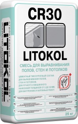 Цементный Состав для Стен и Пола CR30 25кг Litokol Тиксотропный.