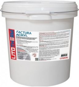 Декоративная Штукатурка Шуба Litokol Litotherm Factura Acril 25кг Акриловая, Размер Зерна 1.5мм для Фасада и Интерьера / Литокол.