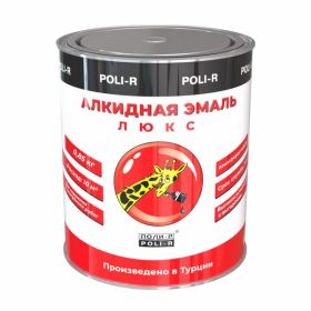 Эмаль Универсальная Люкс Poli-R 0.85кг Лимонная, Алкидная, Цветная, Глянцевая / Эмаль Поли-р.