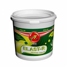 Резиновая Краска Эластичная Polir-R Elast-R 3кг Слоновая Кость RAL 1015 для Ванных Комнат, Влажных Помещений, Потолков, Стен, Заборов, Фасадов, Крыш.