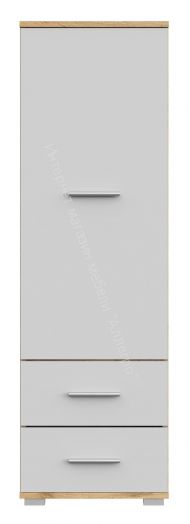 Стеллаж СТ-1.130 FUN Белый/Дуб Вотан