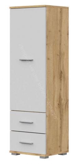 Стеллаж СТ-1.130 FUN Белый/Дуб Вотан