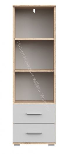 Стеллаж СТ-1.130 FUN Белый/Дуб Сонома