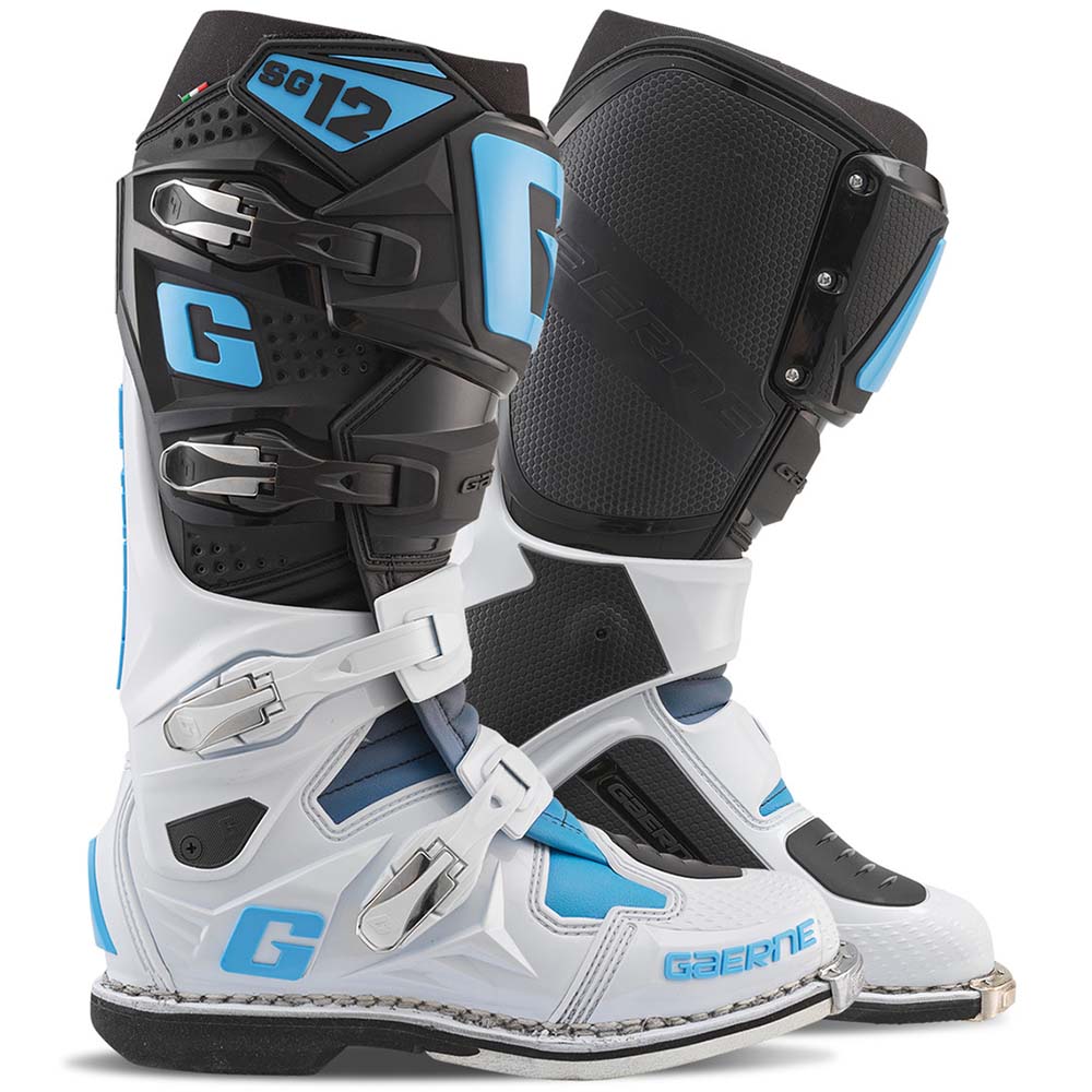 Gaerne SG12 Black/White/Carolina Blue Limited Edition мотоботы