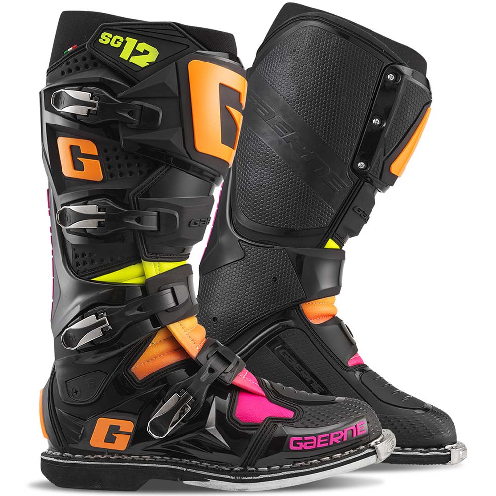 Gaerne SG12 Black/Orange/Pink Limited Edition (2025) мотоботы