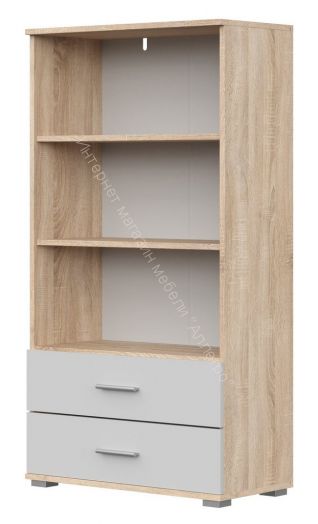 Стеллаж СТ-2.130 FUN Белый/Дуб Сонома