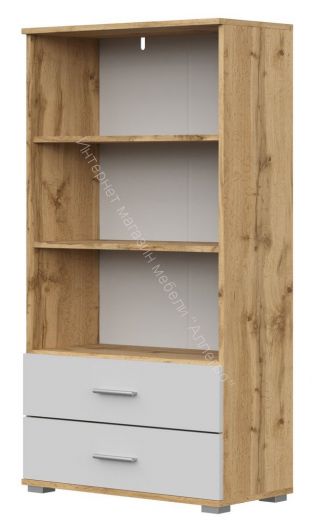 Стеллаж СТ-2.130 FUN Белый/Дуб Вотан