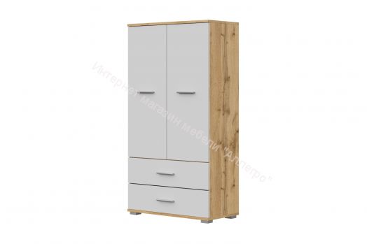 Стеллаж СТ-2.130 FUN Белый/Дуб Вотан