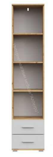 Стеллаж СТ-3.180 FUN Белый/Дуб Вотан