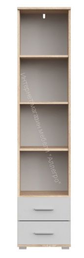 Стеллаж СТ-3.180 FUN Белый/Дуб Сонома