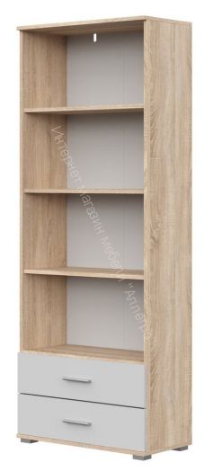 Стеллаж СТ-4.180 FUN Белый/Дуб Сонома