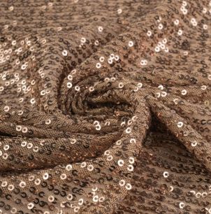 Пайетки на сетке - Античное золото 50х42 см.