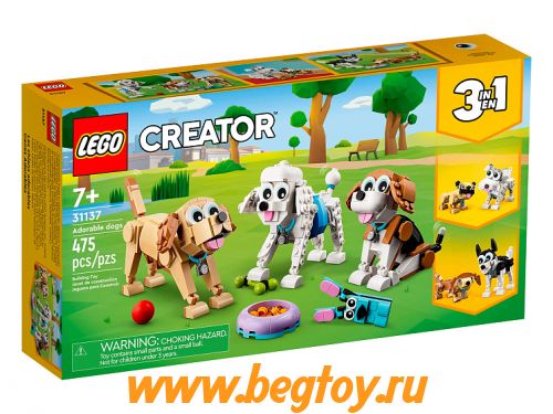 Конструктор LEGO Creator 31137 очаровательные собачки