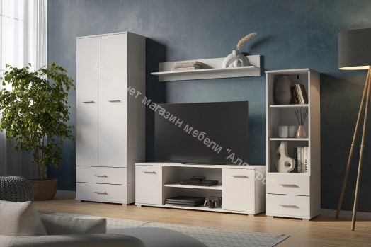 Тумба ТВ-130 FUN Белый/Дуб Вотан