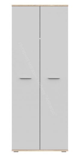 Шкаф 2-х створчатый FUN ШК-1 Белый/Дуб Сонома