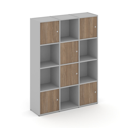 Стеллаж Locker plus Комплект №6 1188х350х1593 (Серый)