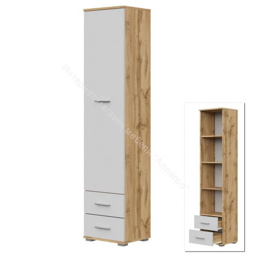 Пенал FUN СТ-3.180 Белый/Дуб Вотан