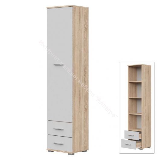 Пенал FUN СТ-3.180 Белый/Дуб Сонома