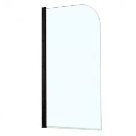 Шторка для ванны Azario MERRIT 800х1400, прозрачное стекло, черный AZ-NF6211 800 BLACK