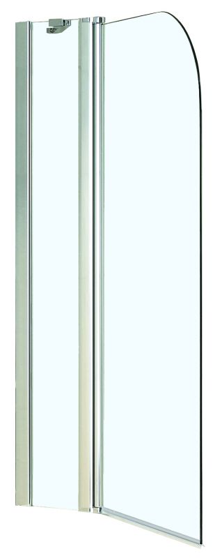 Шторка для ванны Azario MERRIT 1100700+400х1400 прозрачное стекло, серебро AZ-NF6221 1100