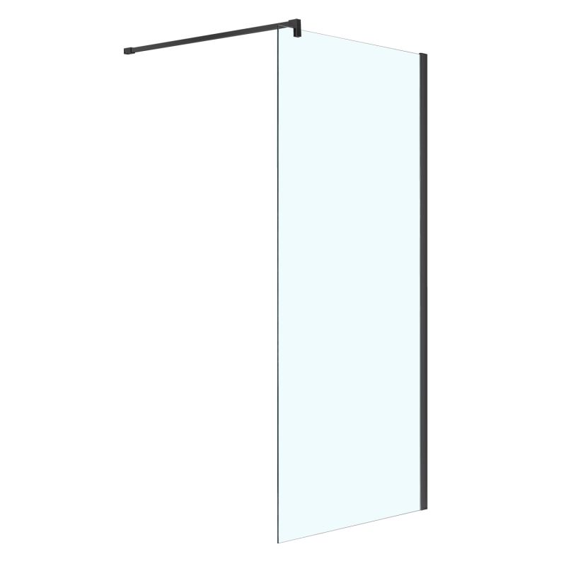Душевая перегородка Azario CHICAGO Walk-in 800x1950 прозрачное стекло, черный AZ-NAR6310 800 Black