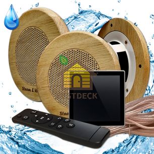 Комплект влагостойкой акустики для бани и сауны - SW 3 black SENSOR SAUNA
