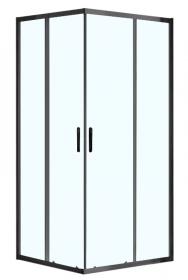 Душевое ограждение AZARIO 100х100, прозрачное стекло, черный AZ-ND1142 1000 Black