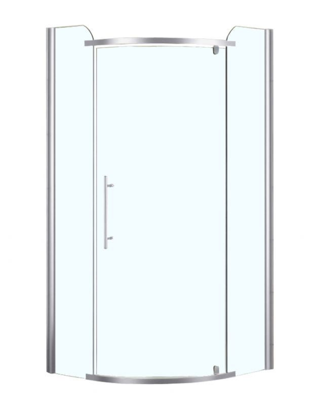 Душевое ограждение Azario EDMONTON 100х100, распашная дверь, хром