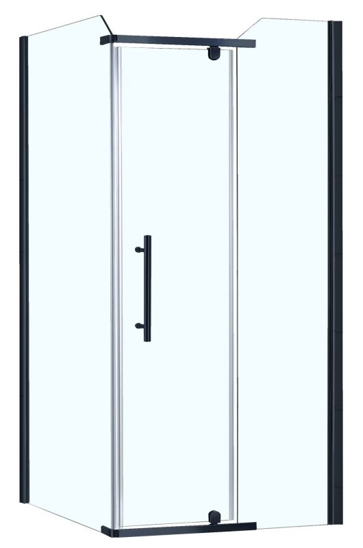 Душевое ограждение AZARIO EDMONTON 90х90 стекло прозрачное, черный AZ-NNC1231 900 BLACK