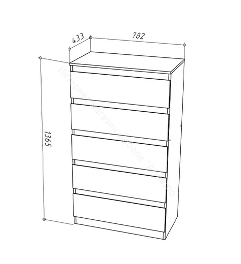Комод Stern T-8 Дуб Вотан