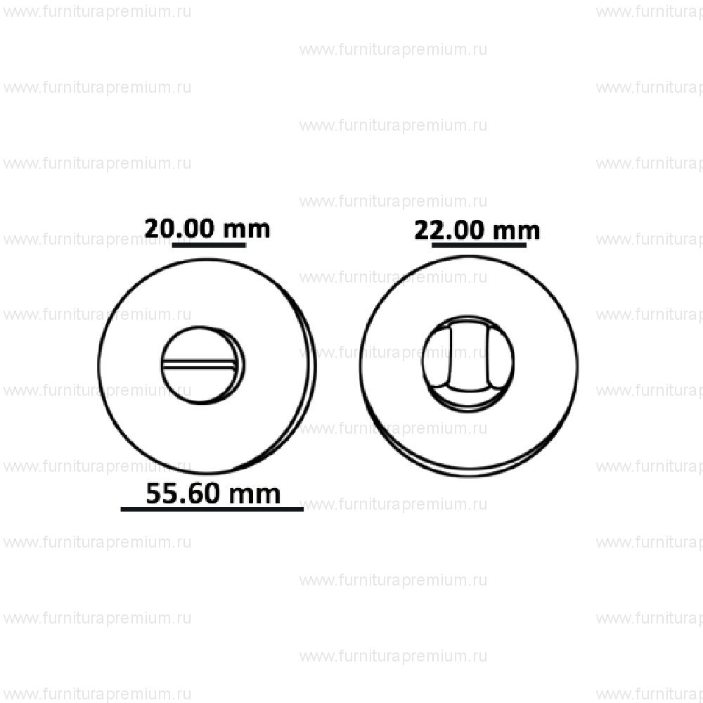 Сантехнический фиксатор ORO&ORO WC 30-17E круглый
