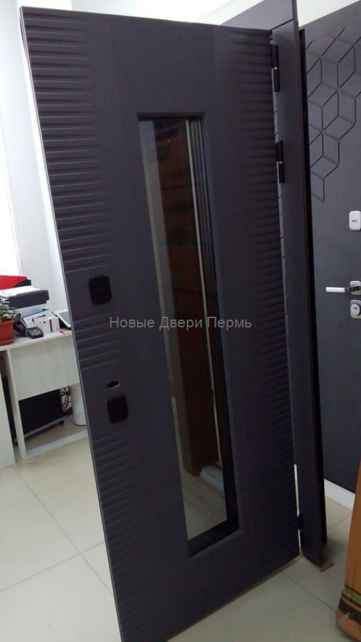 ТЕРМО ФИНИТО Графит/Белый СТЕКЛОПАКЕТ ,уличная дверь с терморазрывом в Перми