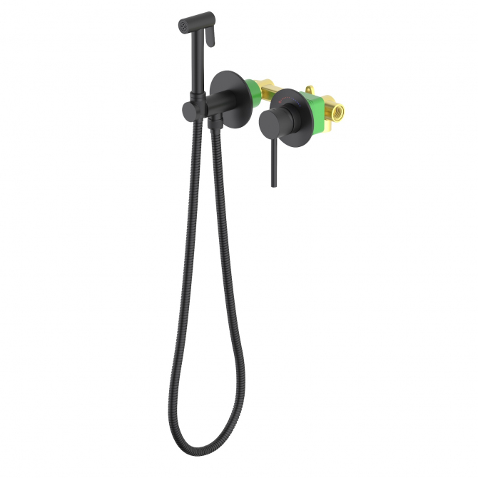 Смеситель встроенный с гигиеническим душем с защитой от ожогов Saona 2339/03SM