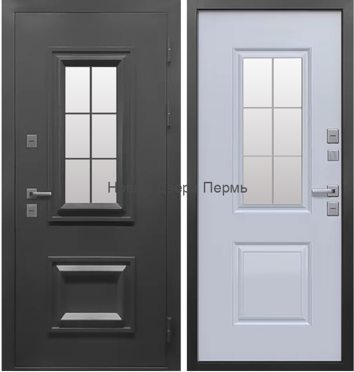 Дверь с терморазрывом 11 см PROTERMA 3D Графит
