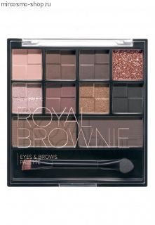 Палетка теней для век и бровей Royal Brownie