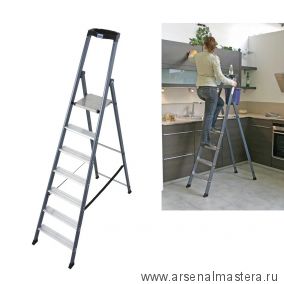Новинка! Стремянка свободностоящая анодированная MONTO SEPRO S 7 ступеней KRAUSE 124210